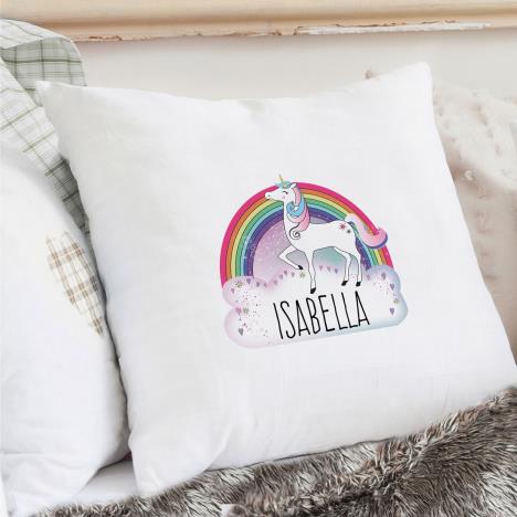 Personalised Unicorn Cream Cushion Cover Extra Image 1
